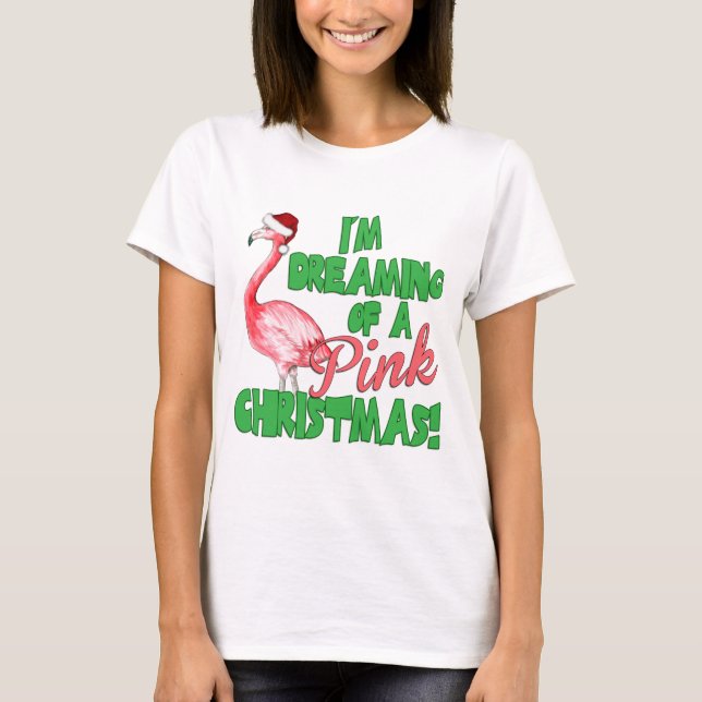 Pink Christmas T-Shirt (Front)
