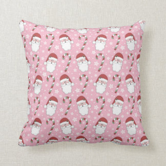Pink Christmas Throw Pillow