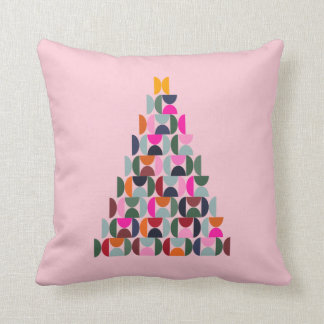 Pink Christmas Tree Cushion