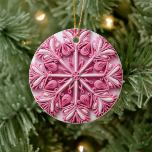  Pink Christmas Tree Ornament