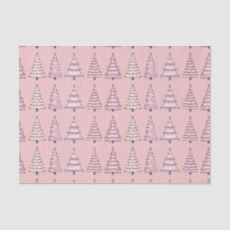Pink Christmas Tree Tissue Paper