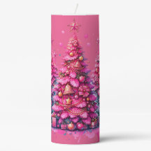 Pink Christmas Tree Trendy Preppy Aesthetic