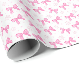 Pink Christmas Wrapping Paper