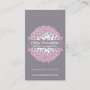 Pink Chrysanthemum Business Card