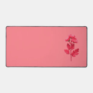 Pink Chrysanthemum Desk Mat