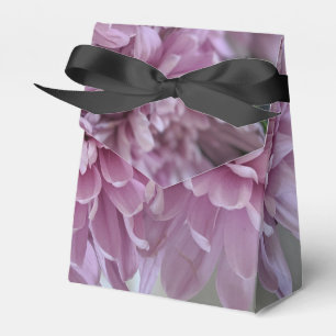 pink chrysanthemum floral photo favour box