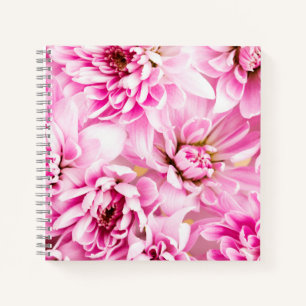 Pink Chrysanthemum Flower Notebook