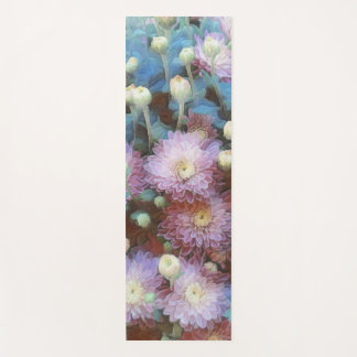 Pink Chrysanthemum Flowers In Autumn Yoga Mat