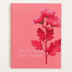 Pink Chrysanthemum Planner