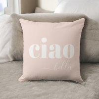 Pink Ciao Bella Hello Beautiful Modern Typography