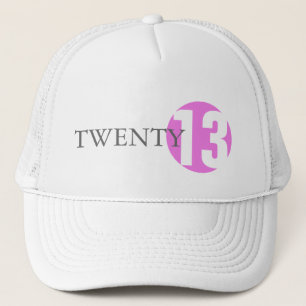 Pink circle modern classic age year girls hat