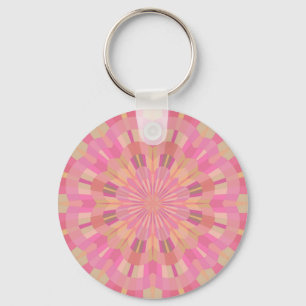 Pink Circles Key Ring