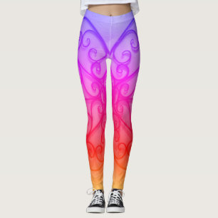 pink circles leggings