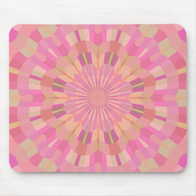 Pink Circles Mouse Mat (Front)