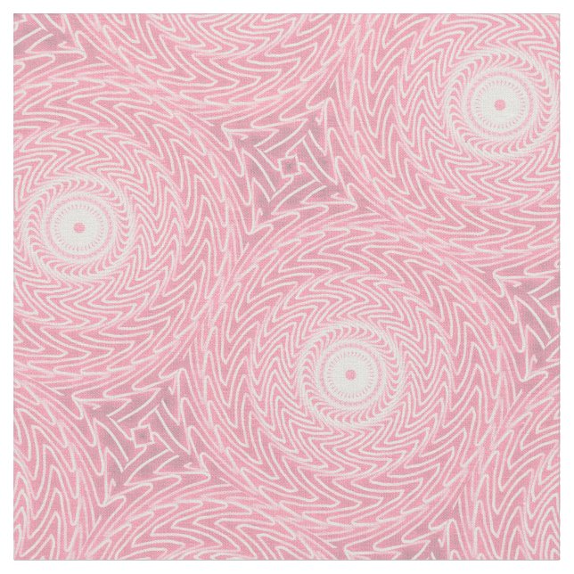 Pink circles pattern fabric (Close Up)