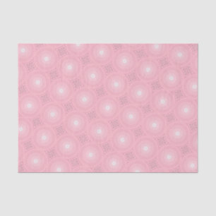 Pink circles pattern tissue paper