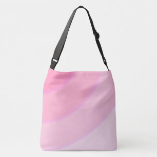 Pink Circular Swirls ombre Crossbody Bag