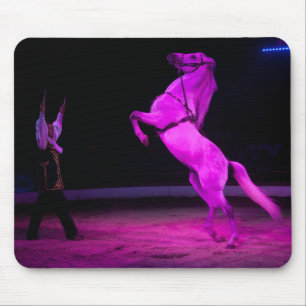 Pink Circus Horse Mouse Mat