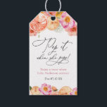 Pink Citrus Pop it when She Pops Baby Shower Gift Tags<br><div class="desc">Pop it when she pops! Wine or beer favour tag,  perfect for a baby shower to have guests celebrate when baby arrives! Customise with name,  event date or custom text.</div>