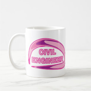 Pink Civil Engineer Coffee Mug