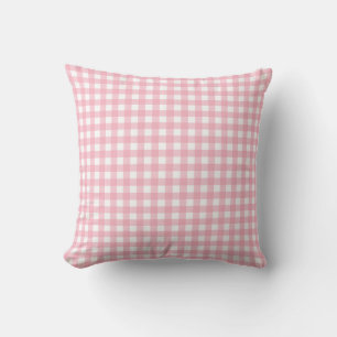Pink Classic Buffalo Plaid Pattern Cushion