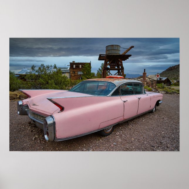 PINK CLASSIC CADDY CAR POSTER (Front)