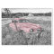 Pink Classic Car Decoupage Tissue Paper