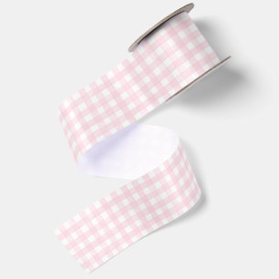Pink Classic Gingham Satin Ribbon