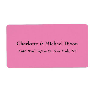 Pink Classical Stylish Elegant Family Name