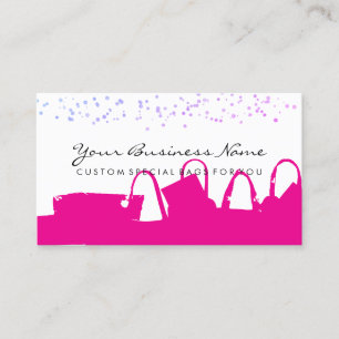 Pink Classy Fashion Independant consultant Bags Business Card