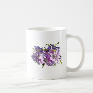 Pink Clematis Coffee Mug