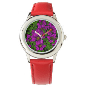 Pink Clematis vine Watch
