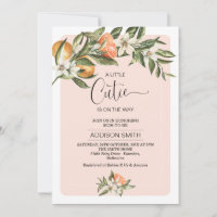 Pink Clementine Little Cutie Baby Shower