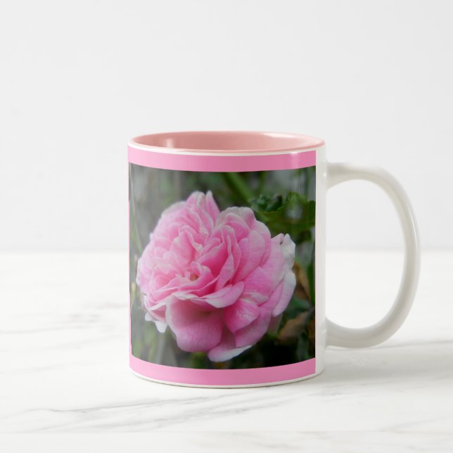 Pink Climbing Rose Mug (Right)