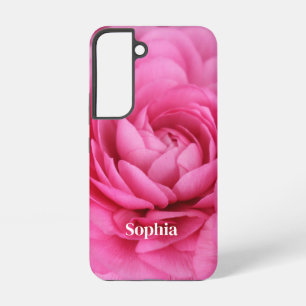 Pink Close-up Flower Personalised Samsung Galaxy Case