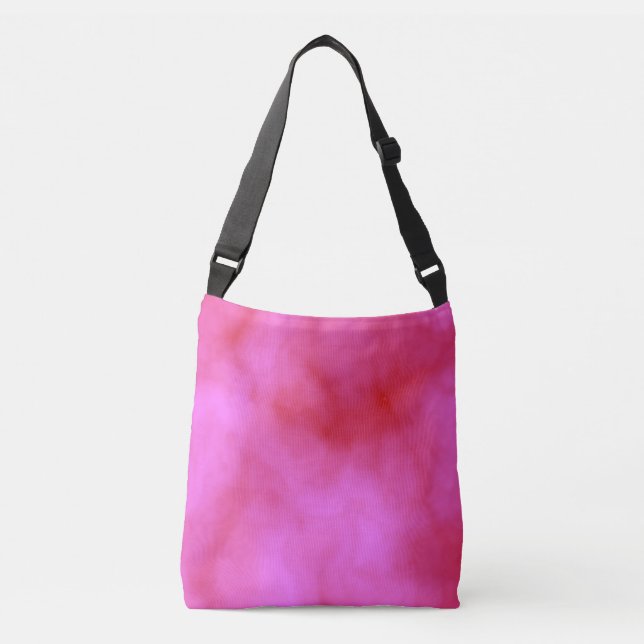 Pink Cloud Abstract Crossbody Bag (Front)