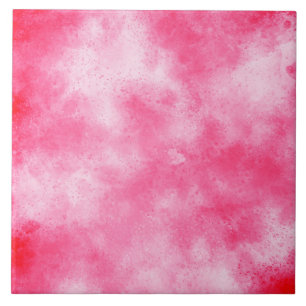 Pink Cloud Effect Ceramic Tile