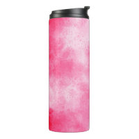 Pink Cloud Effect Thermal Tumbler