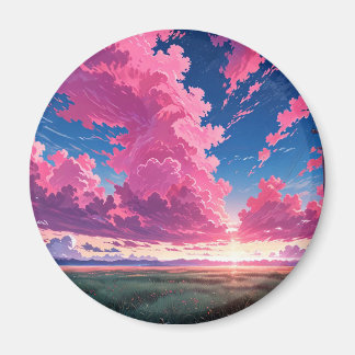 Pink cloud magnet