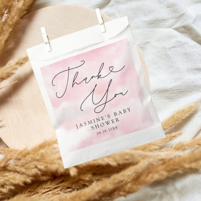 Pink Cloud Nine Baby Shower  Favour Bags (Creator Uploaded)