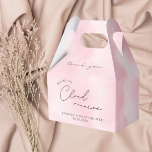 Pink Cloud Nine Baby Shower Favour Box