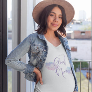Pink Cloud Nine Baby Shower T-Shirt