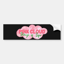 Pink Cloud Way of Life Bumper Sticker Sober Life