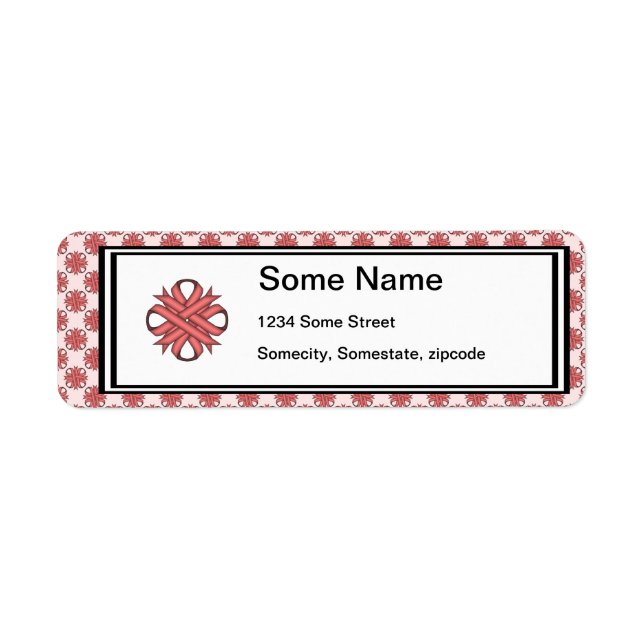 Pink Clover Ribbon by Kenneth Yoncich (Front)