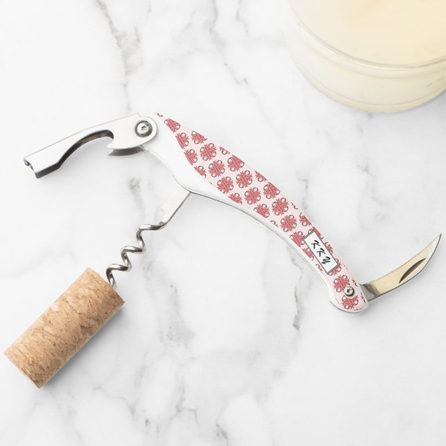 Pink Clover Ribbon by Kenneth Yoncich Corkscrew (Front)