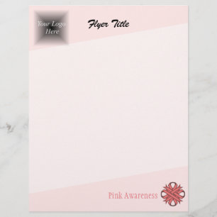 Pink Clover Ribbon by Kenneth Yoncich Flyer