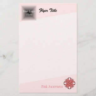 Pink Clover Ribbon by Kenneth Yoncich Flyer