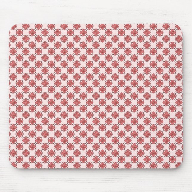 Pink Clover Ribbon by Kenneth Yoncich Mouse Mat (Front)