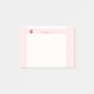 Pink Clover Ribbon by Kenneth Yoncich Post-it Notes