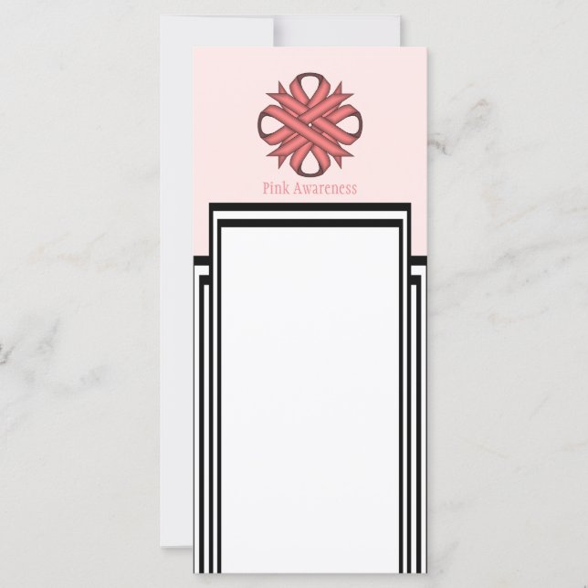 Pink Clover Ribbon Template by Kenneth Yoncich (Front)